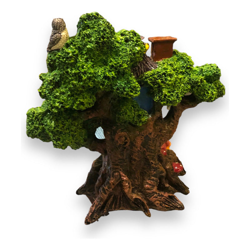 Cascada De Humo Árbol De Resina Chico 16cm