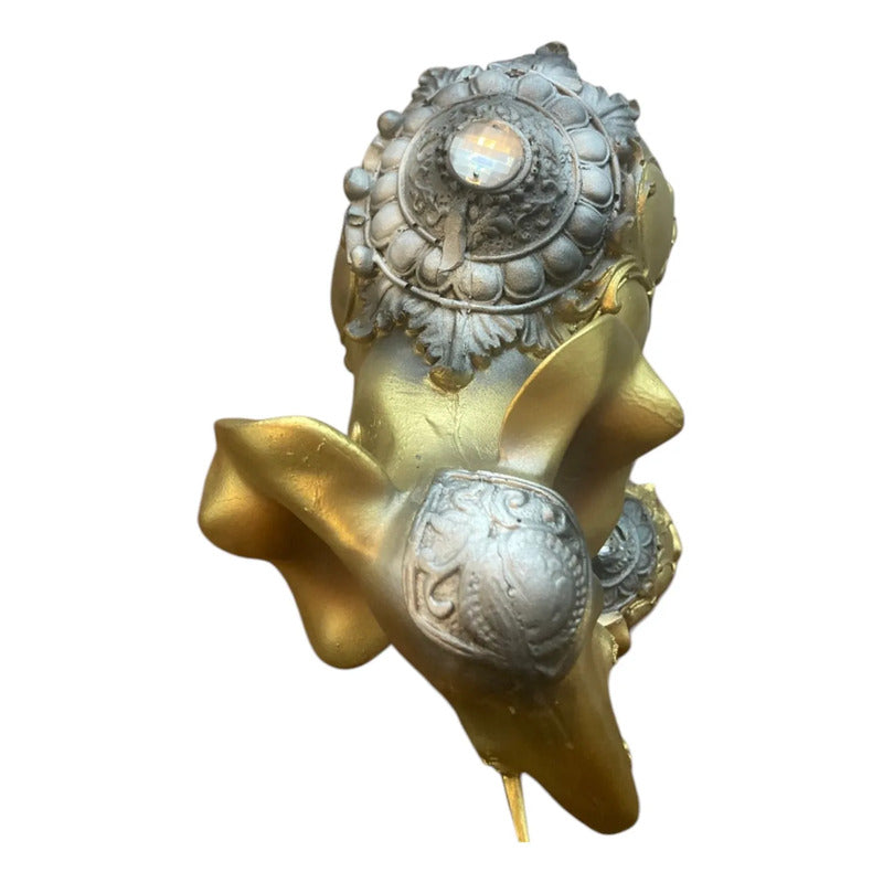 Figura Elefante De La Suerte Y Abundancia Mamá Y Cría 16cm Dorado by HEREJE