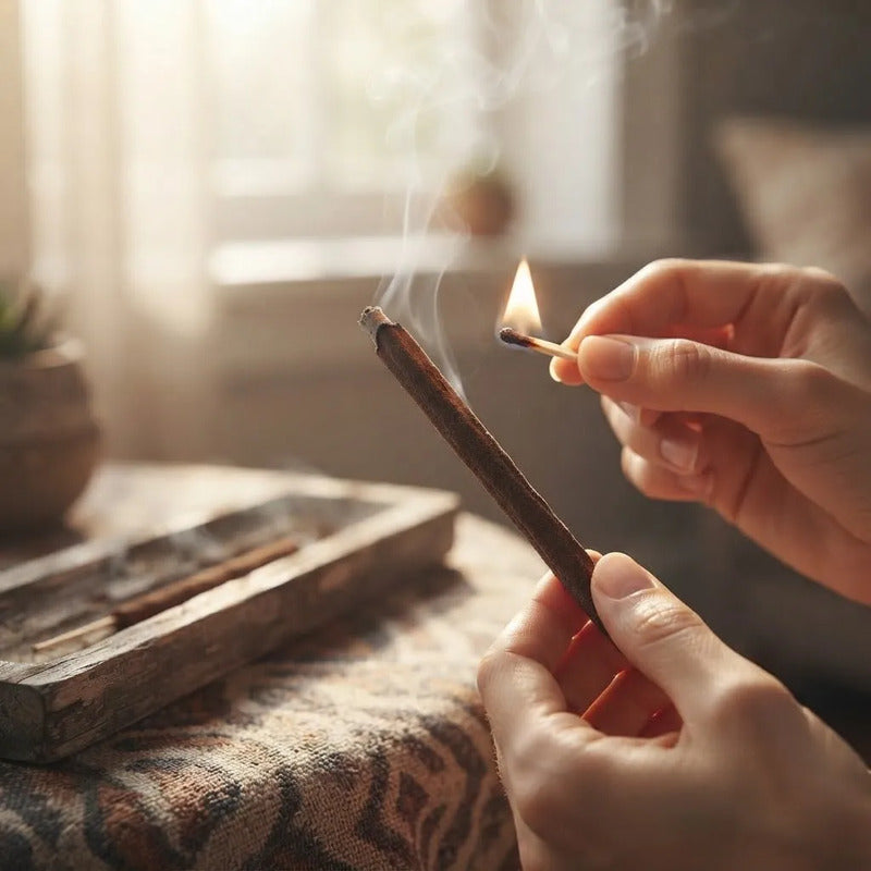 Incienso Artesanal 20 Varitas Gruesas Aroma A Elegir Palo Santo by HEREJE
