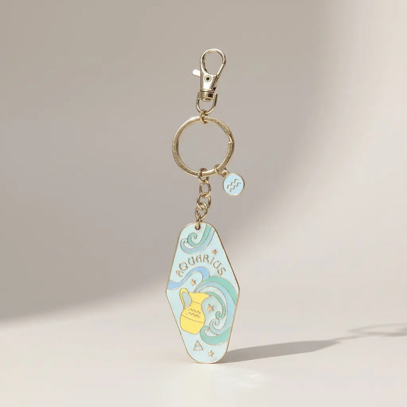 Llavero Zodiacal Hereje Diseño Astrológico Original Acuario