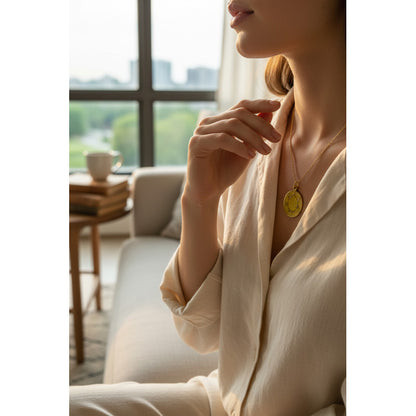 Sello Seite Arcangeles  Metatron Dije Metal Encapsulado 30mm