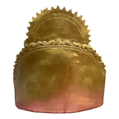 Estatua Ganesh Trono Resina 14 Cm.