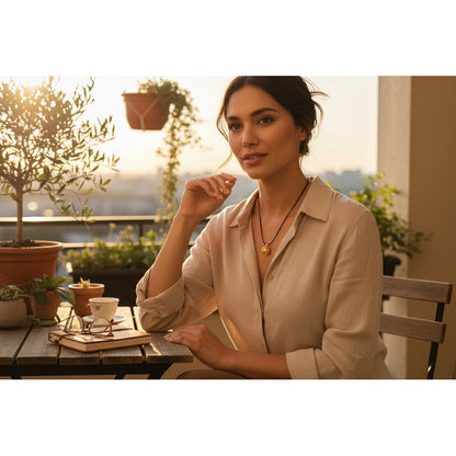 Llamador De Angeles Sencillo En Metal Dorado Dorado