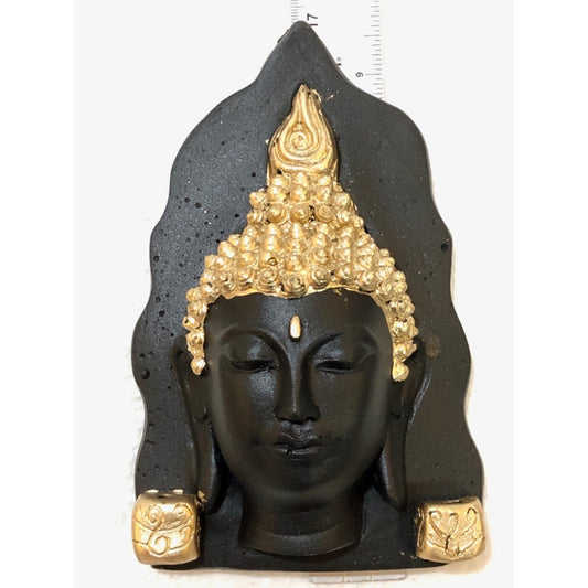 Buda Rostro En Resina Para Pared 17 Cm