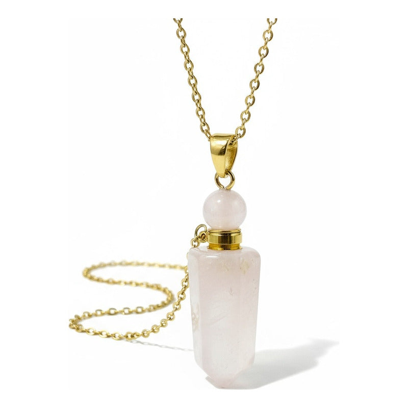 Cuarzo Amatista Rosa Blanco Varios Modelos Perfumero 4 Cm