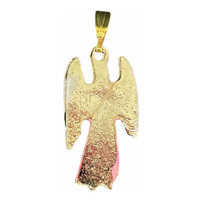 Arcangel Chamuel Baño De Oro Con Cristal Dije