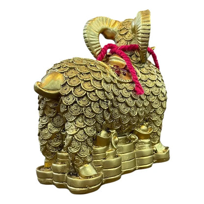 Figura Borrego De La Abundancia Feng Shui Dorado 13 Cm Dorado by HEREJE