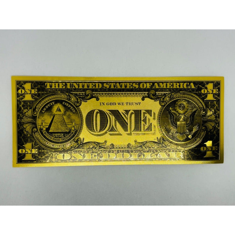 12 Billetes Dorado Diferentes Denominaciones Plastificados