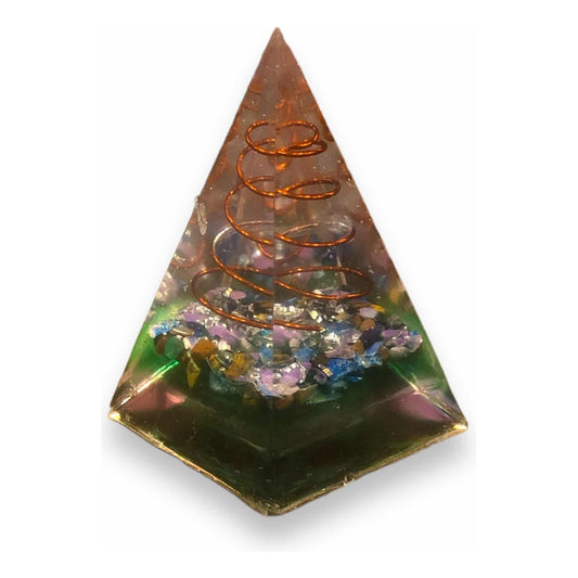 Pirámide De Orgonita 7cm Con Resina
