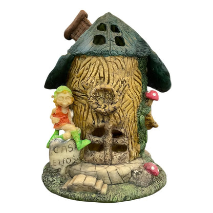 Porta Inciensos En Forma De Arbol Artesanales Casa Elfos 23.5 Cm Artesanales by HEREJE