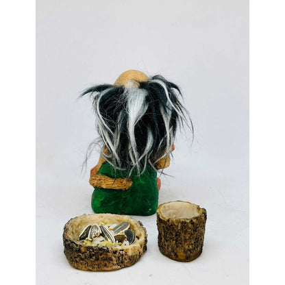 Troll Deseos + Comedero 10cm Figura De Resina Nacional