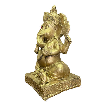 Ganesh Figura De Resina 24cm De Alto.