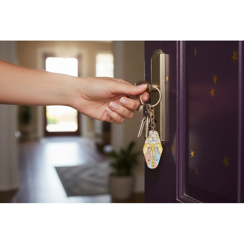 Llavero Zodiacal Hereje Diseño Astrológico Original Geminis