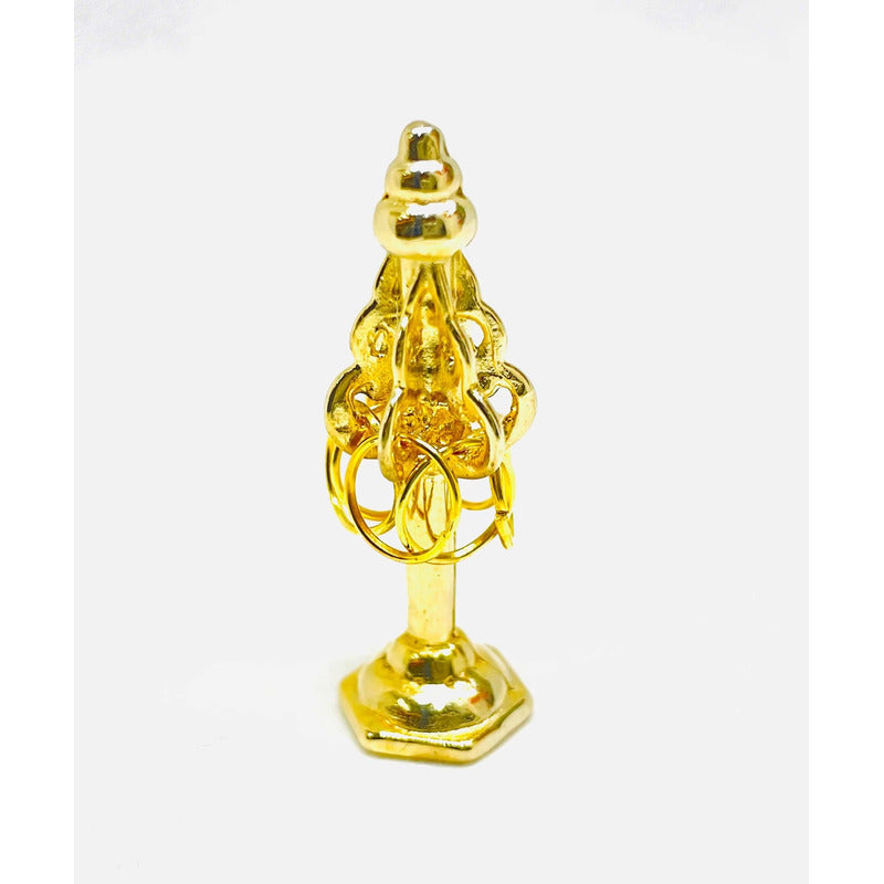 Estandarte De La Victoria Amuleto Feng Shui Baño De Oro 4cm