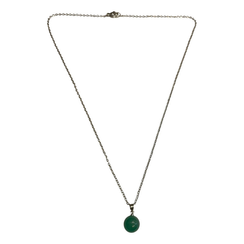 Cuarzo En Esfera Dije Con Cadena