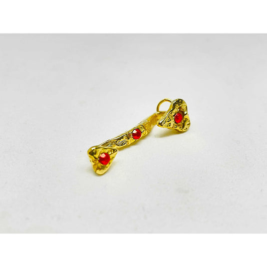 Ru Yi Amuleto Feng Shui Baño De Oro Con Cristal 4 Cm