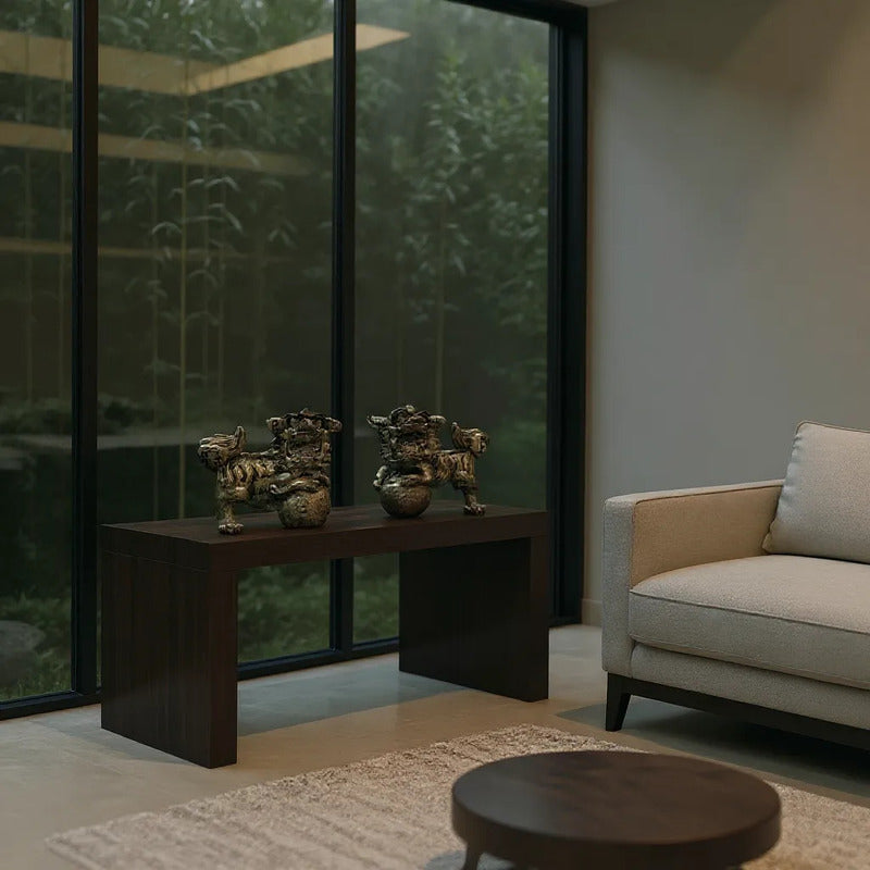 Figura De Resina De Los Perros Fu Protección Para Feng Shui