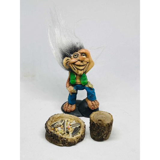 Troll Visionario Resina +semillas + Tarjeta Activación 11cm