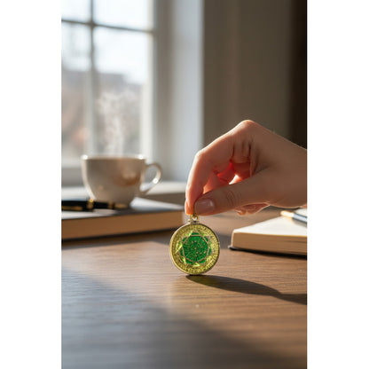 Sello Seite Arcangeles  Metatron Dije Metal Encapsulado 30mm