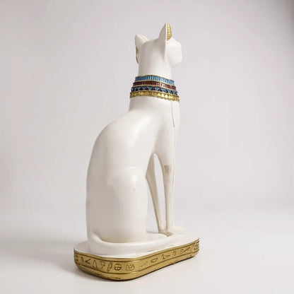 Bastet Egipcio Escultura De Resina 34x17x11 Cm