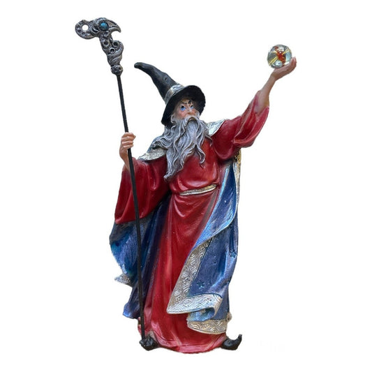 Merlin Ritualizado Figura 19 Cm Alto En Resina