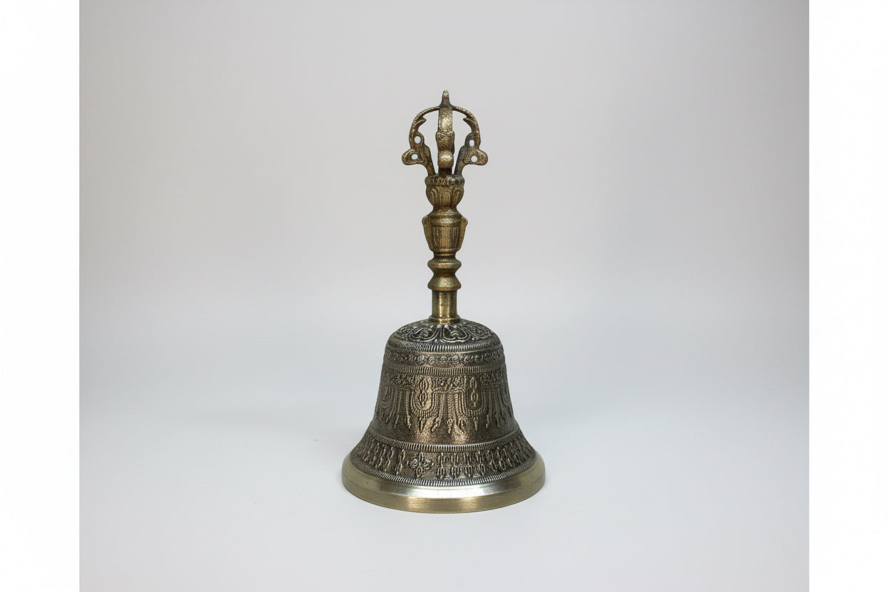 Campana Tibetana Cuenco 7 Metales Armonizador 18 Cm Alto