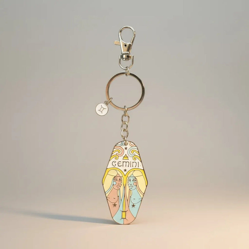 Llavero Zodiacal Hereje Diseño Astrológico Original Geminis