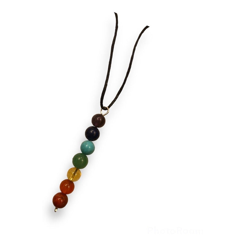 7 Chakras Dije Colgante Con Cuarzo