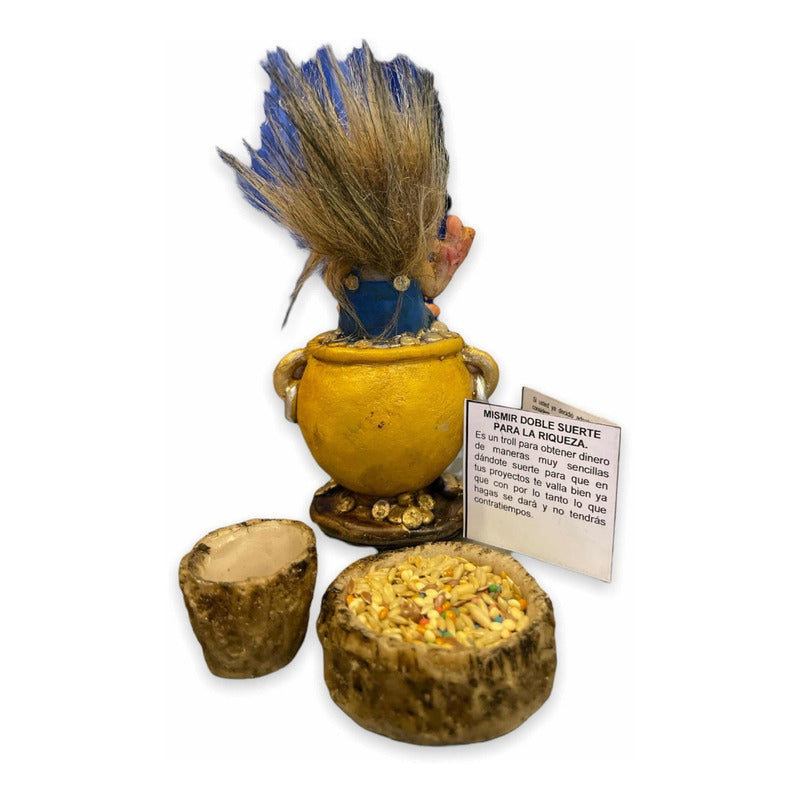 Troll Mismir Doble Suerte + Comedero + Semillas 11.5x7x6 Cm.