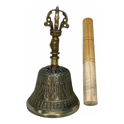 Campana Tibetana Cuenco Armonizador 7 Metales 16 Cm Alto