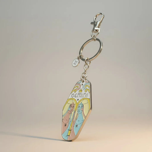 Llavero Zodiacal Hereje Diseño Astrológico Original Geminis