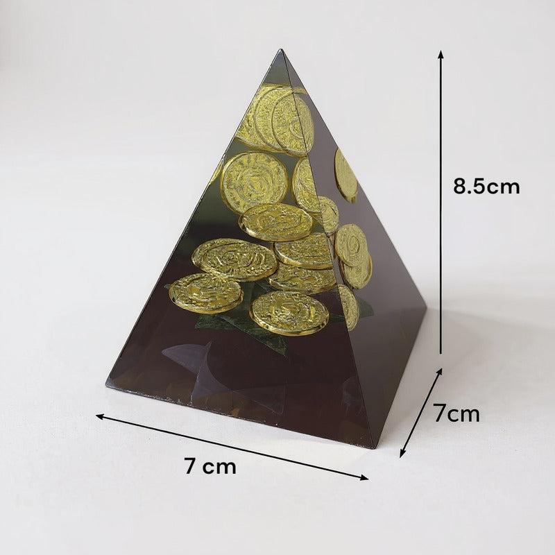 Piramides De Resina Pulida Varios Modelos 8.5x7x7 Cm