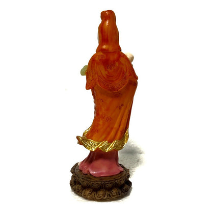 Kwan Yin  Diosa Amor Y Bendiciones Resina Artesanal.