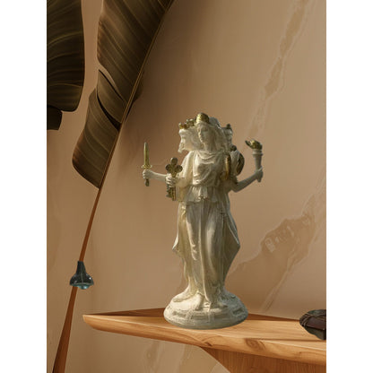 Estatua Hecate Triple Diosa Resina 21cm