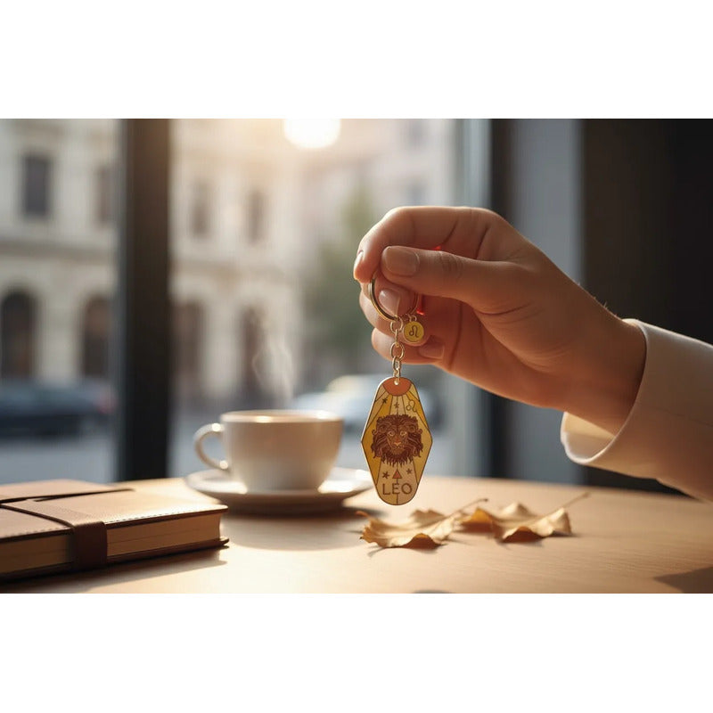 Llavero Zodiacal Hereje Diseño Astrológico Original Leo