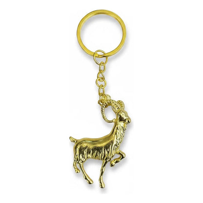 Llavero Hereje Año De La Cabra, Diseño Sencillo De Cabra Dorado by HEREJE