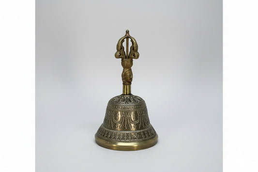 Campana Tibetana Cuenco, Sanción, 7 Metales 12 Cm Alto