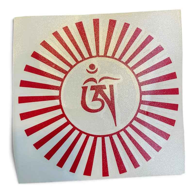 Estampa Om Hereje Rojo Tibetano Sol