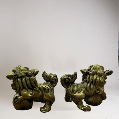 Figura De Resina De Los Perros Fu Protección Para Feng Shui
