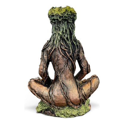 Figura Diosa Gaia Madre Tierra Meditación Resina Conre by HEREJE