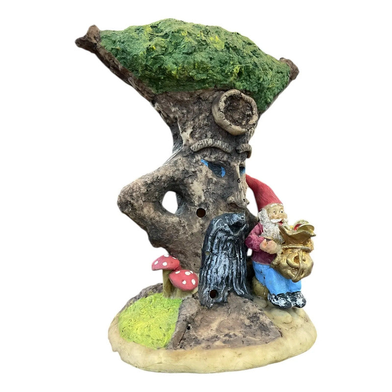 Porta Inciensos En Forma De Arbol Artesanales Arbol Gnomo 20 Cm Gnomo by HEREJE