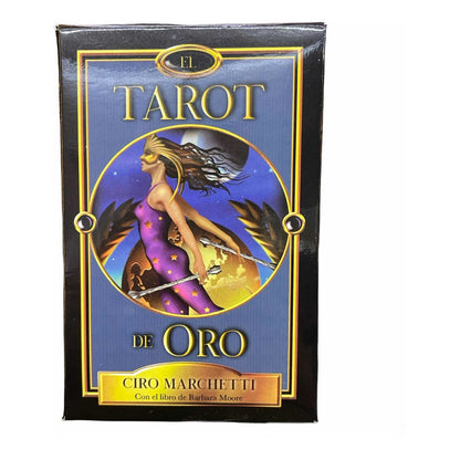 Tarot De Oro Original + Instructivo 13cm Alto