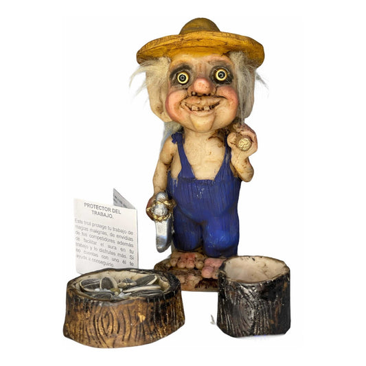 Troll Protector Del Trabajo +comedero+semillas 14 Cm