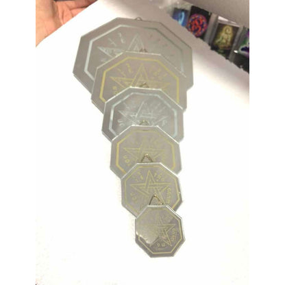 Tetragramaton 2 Espejo Grabado 5cm Cada Uno