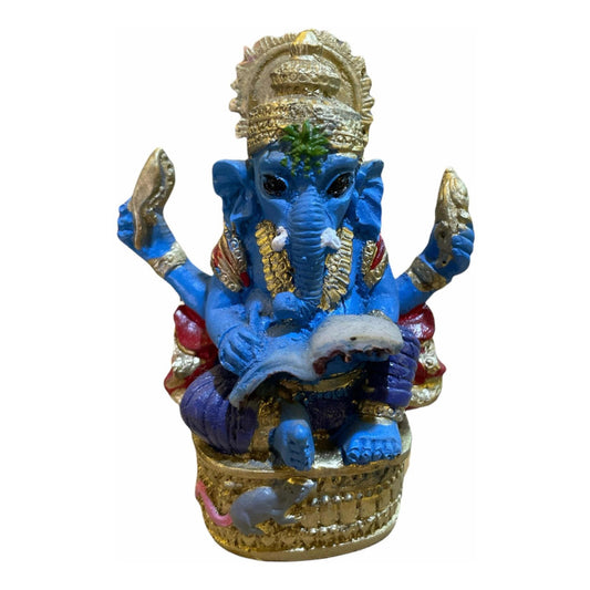 Ganesh Figura Resina Dios De La Prosperidad 7.5 Cm 1 Pieza