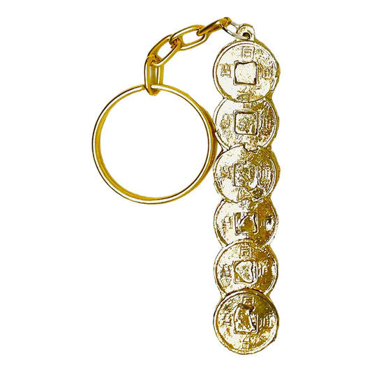 Poca 6 Monedas Chinas Feng Shui Amuleto 8 Cm