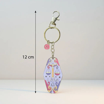 Llavero Zodiacal Hereje Diseño Astrológico Original Libra