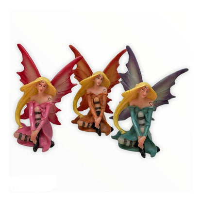 Hada Paq 3 Piezas 9 Cm Resina Mexicana