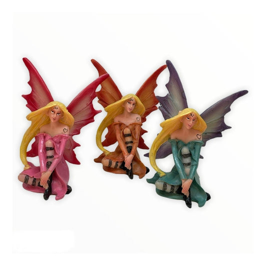 Hada Paq 3 Piezas 9 Cm Resina Mexicana