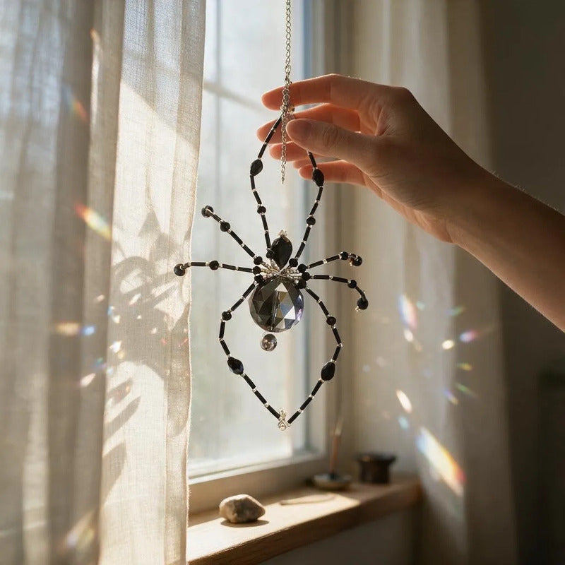 Suncatcher De Cristal En Forma De Araña 12cm Negro by HEREJE
